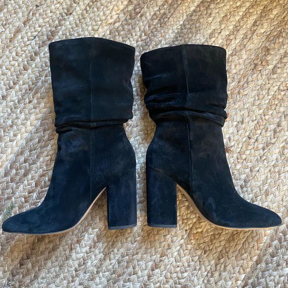 Gently worn Anthropologie Splendid Women's Phyllis High-Heel MidCalf Slouch Boot - Picture 8 of 16